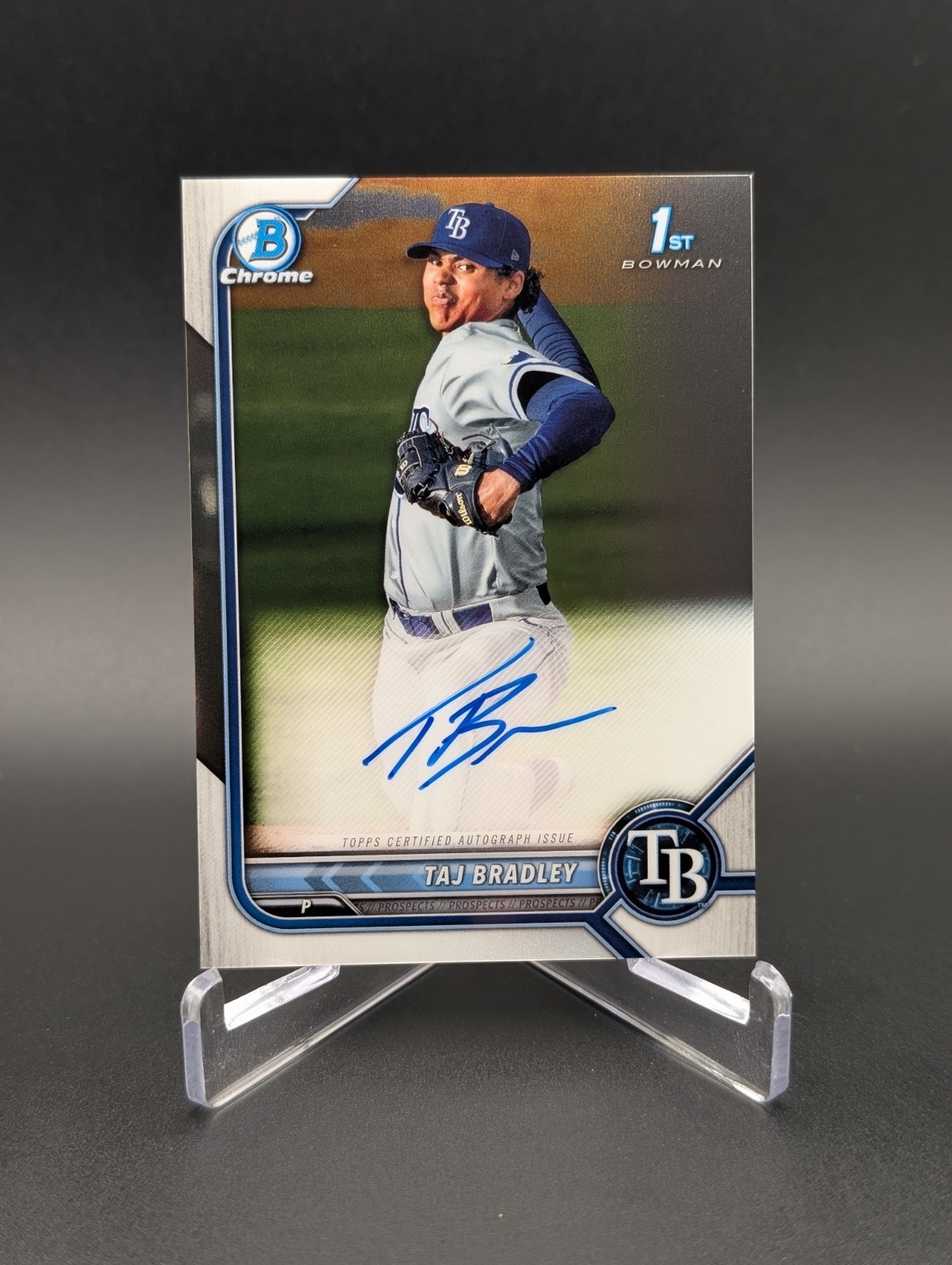2022 Bowman Chrome 1st - Taj Bradley #CPA-TB - Rookie Auto Prospects RC Twins