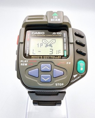 Casio JG-100 Super Cyber Cross Vintage Digital Optical Watch JP w