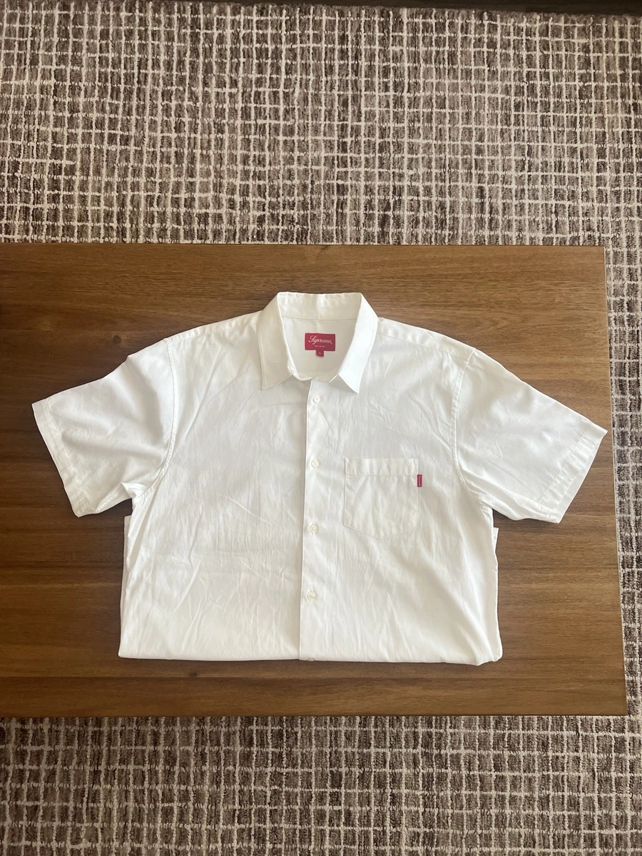Supreme Short Sleeve Regular Fit Casual Button-Down Shirts for Men