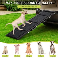 Garvee Collapsible Dog Ramp for Car,Fold Pet Stairs,Large Dogs for Easy Access