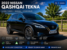 2022 (72) Nissan Qashqai Tekna 1.3 DIG-T Mild Hybrid  Immaculate Condition – FSH