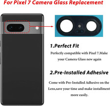 For Pixel 7 Back Rear Camera Glass Lens Replacement Compatible with Google Pi...