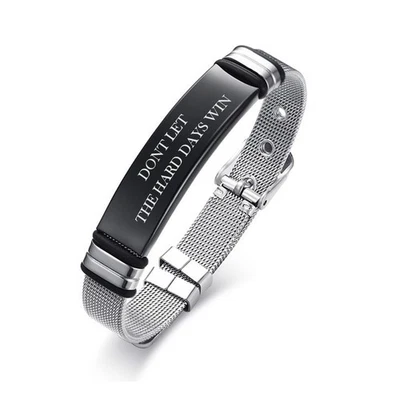 Don't Let The Hard Days Win Armband, inspirierende verstellbare Armbänder Geschenke - Bild 1 von 4