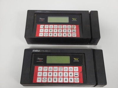 Lot of 2 CMI EasyTime Mark II Employee Time Clock Parts