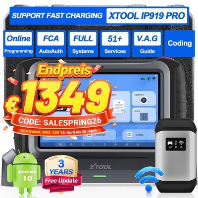 XTOOL IP919 PRO Auslesegerät KFZ Profi OBD2 Diagnosegerät ECU Programmier Coding
