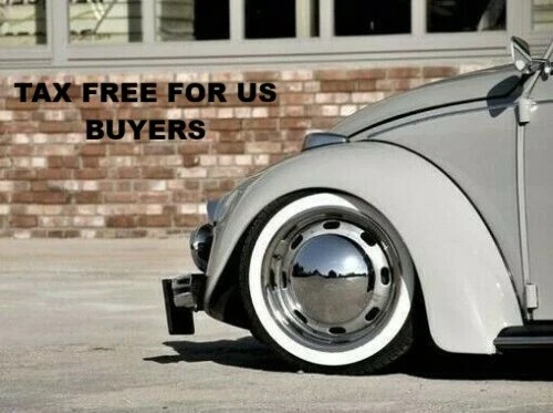 ATLAS 15" White Wall Fakewalls Rubber ring insert trim 4pcs VW BUG PRE BEETLE