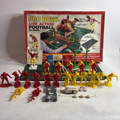 Vintage 1969 Pro Bowl Live Action Football - by Marx - COMPLETE