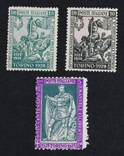 CKStamps: Italy Stamps Collection Scott#207-209 Mint H OG