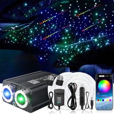 RGB Twinkle & Meteor Sternenhimmel 1200PC Glasfaser Licht für Auto/Decke/Theater