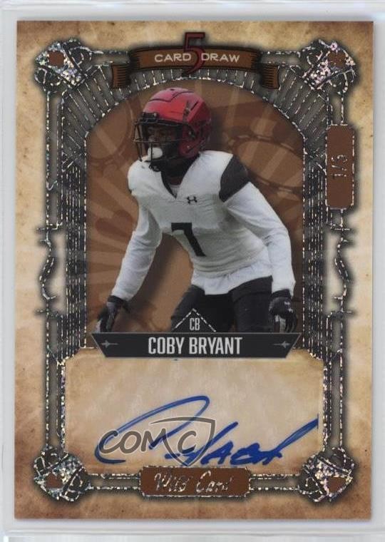 Coby Bryant Wild Card 5 Card Draw Autographs #8 Vintage-Sparkles Foil-Orange
