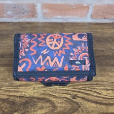 Quicksilver On Board Trifold Wallet - Y2K Cave Rave Neon