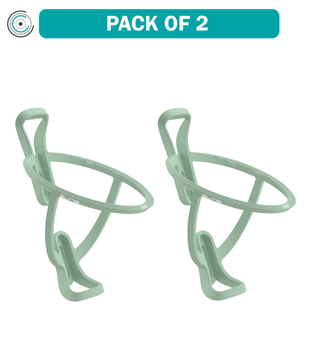 Упаковка из 2 бутылок для воды Elite SRL T-Race - Мягкая на ощупь, Нежно-зеленая