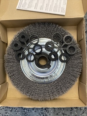 Lessmann Rundbürste 250 mm gewellter Stahldraht, Breite 32-37 mm; 377.162