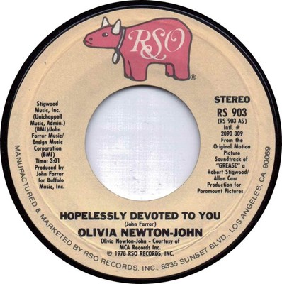 Olivia Newton-John / Unknown Artist - Hopelessly Devoted To You / Love Is A M...