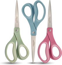 Fiskars Softgrip Titanium Scissors - Contoured Performance All Purpose - 8" Tita