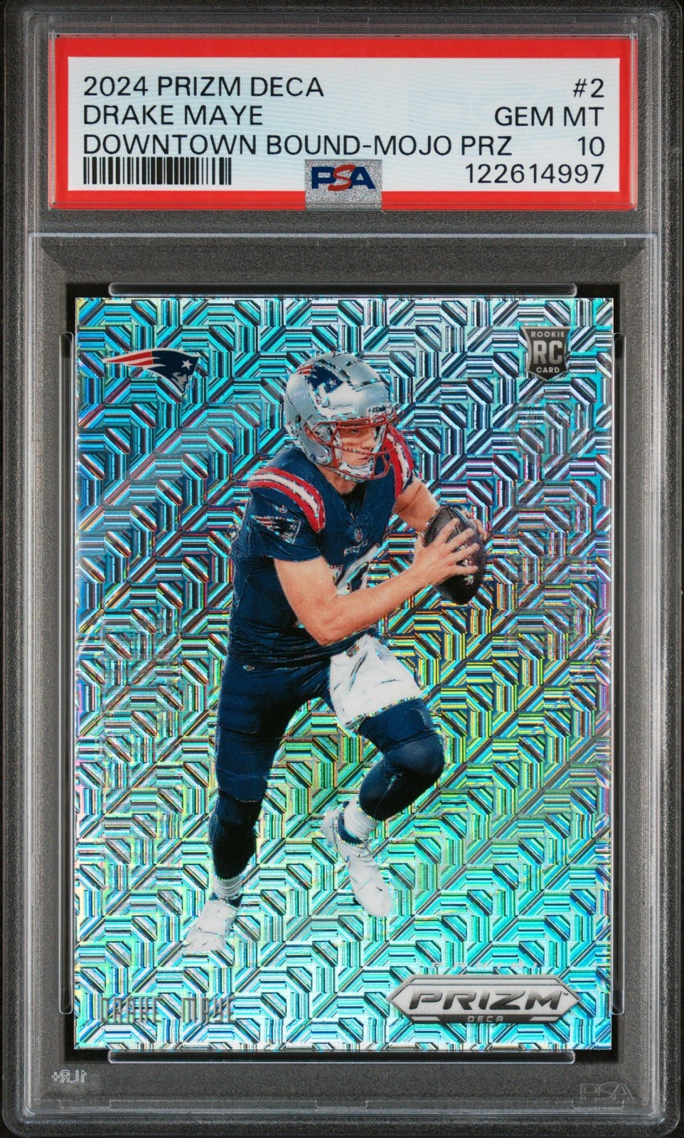 2024 PANINI PRIZM DECA DRAKE MAYE DOWNTOWN BOUND ROOKIE MOJO RC 29/30 PSA 10