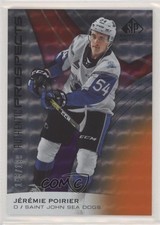2019 Upper Deck SP Game Used CHL Edition Orange 145/199 Jeremie Poirier #57 y0i