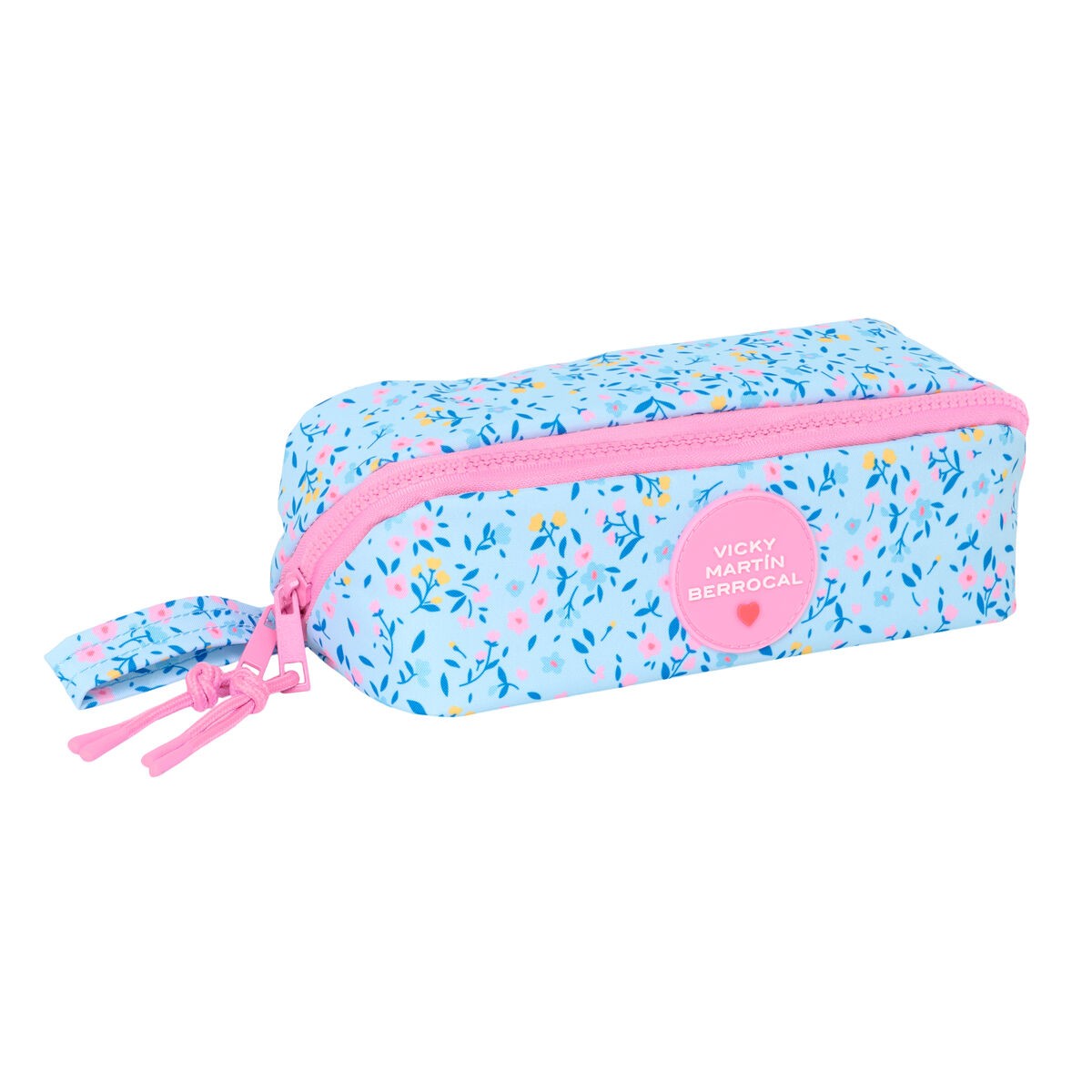 Necessaire Vicky Martín Berrocal Paraíso Rosa Azzurro Chiaro 20 x 8 x 8 cm