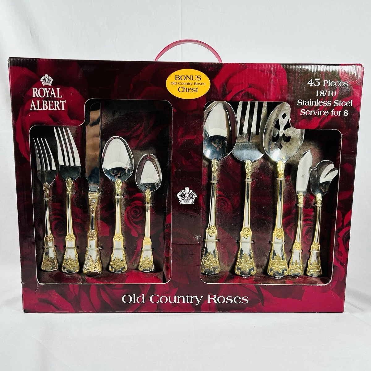 royal albert old country roses flatware products for sale | eBay