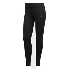 Adidas Own The Run Womens Leggings Mesh Running size S color black/orange