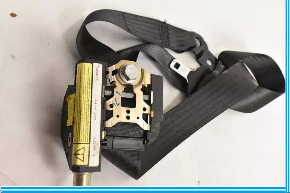 03-08 Maserati Quattroporte M139 Front Left Side Seat Belt Black OEM