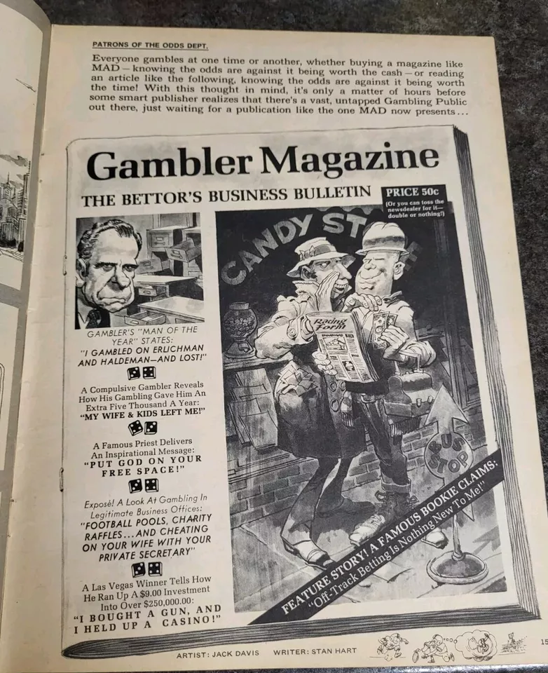 Mad Magazine 166 April 1974 The Number One Ecch Banned Cover Middle Finger - Image 4 of 4