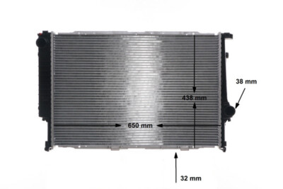 MAHLE Kühler Wasserkühler für BMW 8er 5er E31 850iCi 840i 850 840 E34 540i V8