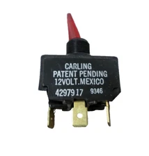 Carling 4297917 Illuminated Red Lever On-Off Toggle Switch 12V