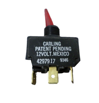 Carling 4297917 Illuminated Red Lever On-Off Toggle Switch 12V | eBay