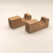 Handgefertigte Gardinenstange Wandhalterung aus Holz–Vorhangstangen Halter Haken