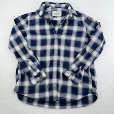 Grayson by Frank & Eileen Shirt Womens Size 3 Blue Plaid The Hero Button Up