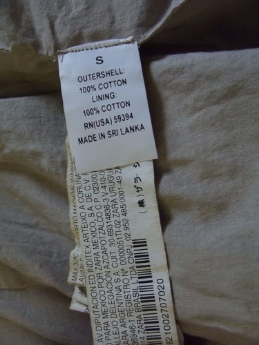 ALC At Last Classics Jacket Small Khaki Beige Zipper Front safari military zip - Picture 7 of 9