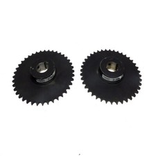  Lot of 2 Martin 50 BS40 1-1/2" Black Steel Finished Bore Sprocket Single Pitch