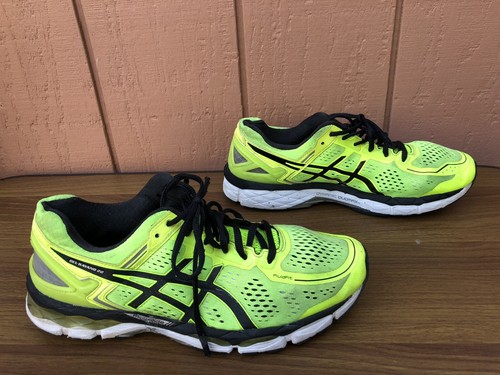 Asics Gel Kayano 22 Size US 10M EUR 44 Men's Running Shoes Yellow Black T547N CY - 第 7/12 張圖片