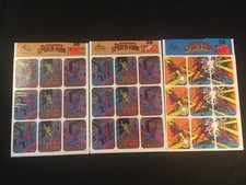 SPIDER-MAN STICKER SETS Three Unopened Packs