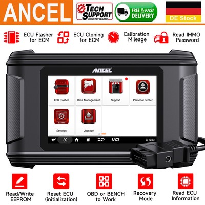 ANCEL EC500 Auto Scanner ECM ECU Klonen Diagnosegerät Reset&Flashing Read&Write