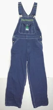 Liberty Bib Overalls Mens 34x30 Blue 100% Cotton Pockets Relaxed Fit Workwear