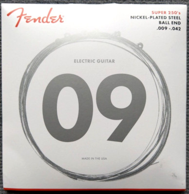Fender Super 250's Electric Guitar Strings Gitarrensaiten  light  009-042