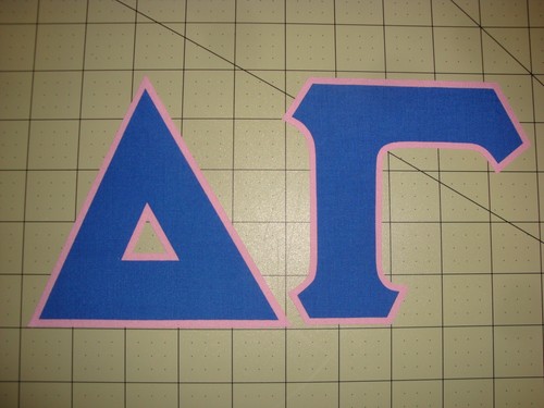 DELTA GAMMA 5 INCH IRON ON LETTERS (NO SEW) - MANY OPTIONS AVAILABLE! - Picture 3 of 12