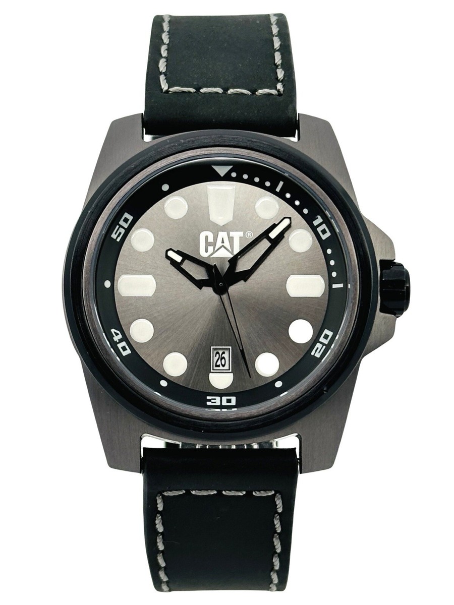 CAT Caterpillar Men's BO.131.34.312 Sports Gunmetal Dial Leather