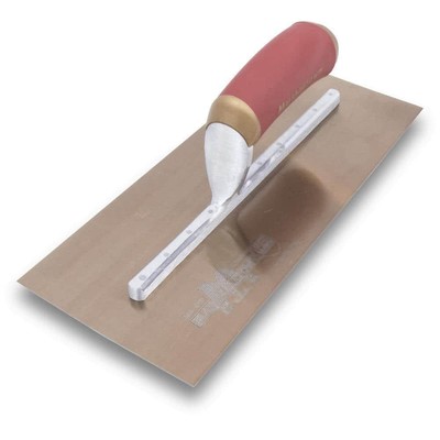MARSHALLTOWN Finishing Trowels 12'' x 5'' Golden Steel Blade PermaShape Broken-In