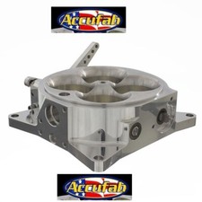 New Accufab Polished Billet Four Barrel 4150 Series Throttle Body 1215 Cfm