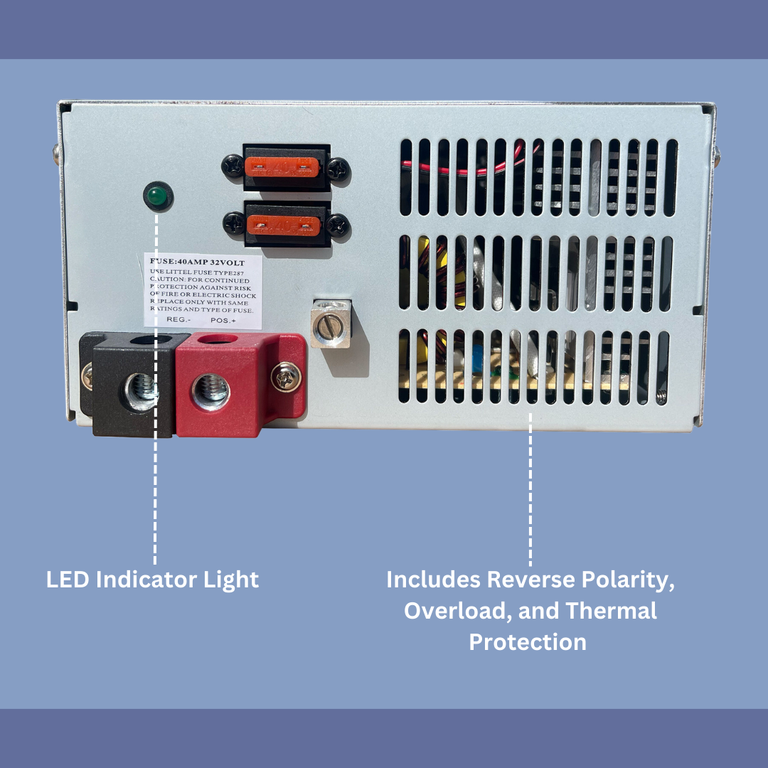 Pulse Power Converter 12V DC 60 Amp Power Converter Battery Charger for