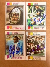 Ralph Neely  Signed  1973 Topps Football  Card w/COA Auction for one Card
