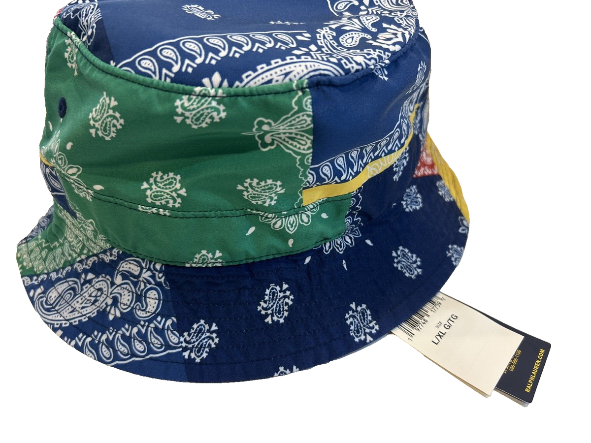 NEW! POLO Ralph Lauren [S/M] Men's Cotton Bucket Sport Hat, Patch