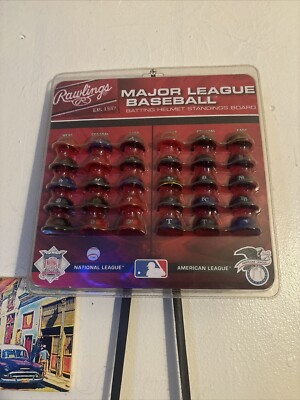 MLB バッティングヘルメットスタンディングボード Rawlings MLB 30 Mini Batting Helmet Standings Board 715099193013| eBay