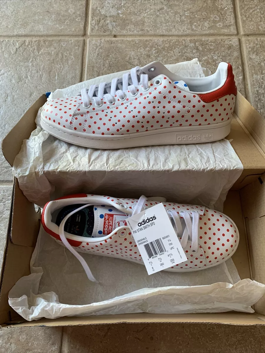 8 - Stan Smith Pharrell lunares pequeños rojo/blanco eBay