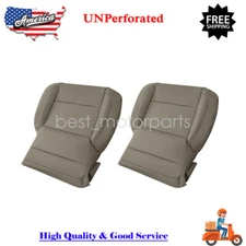 Driver Passenger Bottom Leather Seat Cover Tan For 15-19 Chevy Tahoe Suburban US