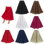 Beautybatik Women Cotton BOHO Gypsy Long Maxi Tier Plus Size Flare Skirt