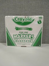 BRAND NEW Crayola Fine Line Markers Classpack - 200 Markers - 10 Colors